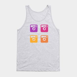 Insta Sunset Cameras Tank Top